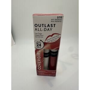 COVERGIRL Outlast All-Day Lip Color With Topcoat, # 570 My Papaya Sealed Box